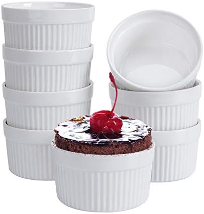 GPYG Ramekins oz, Set of 8, Creme Brulee Ramekins, Souffle