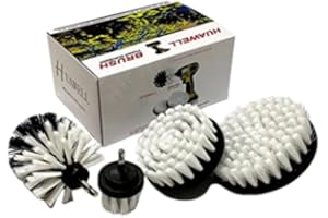 Automotive Soft White Car Accessories - Drill Brush, Wheel Brush, Car Mats, Detail Brush, Upholstery Cleaner, Fabric Seat Cle