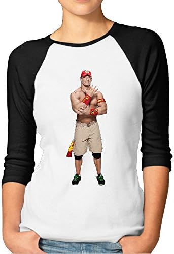 Womens Wwe John Cena Raglan Three-Quarter Sleeve Shirt