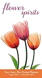 Flower Spirits August 2015 - December 2017 Checkbook/18 month pocket planner Calendar by