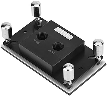 Tonysa Water Cooling Block for AM2 / AM3 / AM2+ / AM3+ / AM4 CPU, Computer CPU Water Cooling Block Jet Type Copper Base Waterblock Kit Set