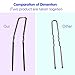 Professional Ballet U Shaped Hair-Pins ROCST Black for Woman Girl Buns 3 inch 12 Pack(Black)