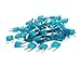 uxcell 60 Pcs 15A Automotive Car Motorcycle Mini Blue Blade Type Fuse