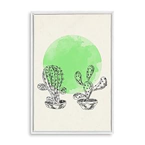 signwin Framed Canvas Wall Art Modern Geometric Pattern...