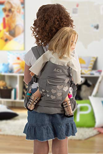 ACS Baby Doll Carrier Backpack - Grey, Fits 18" Dolls