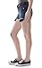 WallFlower Juniors Belted Frayed Denim Short Shorts