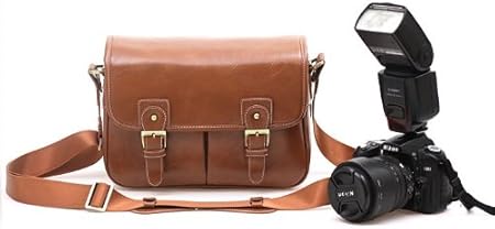 Amazon 英国風 一眼レフ カメラバッグ ショルダーバッグ レトロ感 おしゃれ カメラ 女子 にも 防水加工済み ｌ ブラウン カメラバック ケース 通販