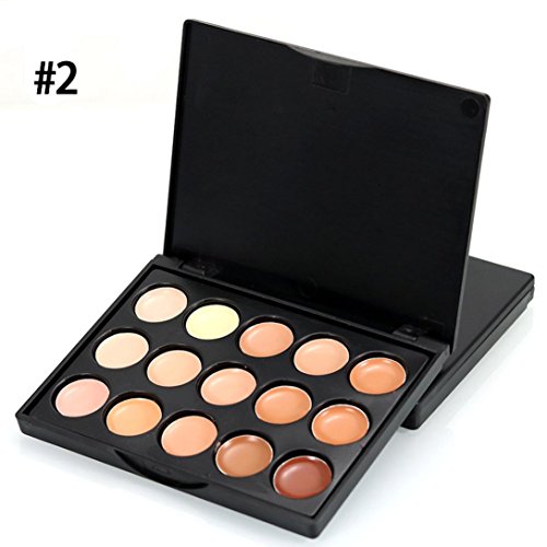Correcting Concealer Cream BB Cream 15 Colors Makeup Face Foundation Trimming Cover Dark Circles Freckles Acne Camouflage Palette (B)