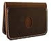 KNOXX Wallets - Slim Leather Minimalist Men's Tough Wallet or Cardholder Brown - Handmade