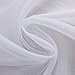 NICETOWN White W60 x L20, Short Voile Sheer Valance Rod Pocket Panels for Kitchen, Cafe, Flat & Other Small Windows, 1 Panel