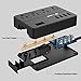 USB C Surge Protector Power Strip with 10 Outlets & 4 USB Charging Port, 6 Ft Extension Cord, Flat Plug, (1875W/15A/1700J), Wall Mount for Home Office, ETL Listed, Black