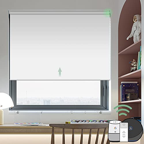 Yoolax Motorized Blind Shade for Window with Remote Control Smart Blind