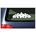 Plumeria Band Flower Lei Sticker - White Decal Hawaii