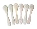 Marycrafts Set of 6 White Mother of Pearl MOP Caviar Spoons W Round Handle
