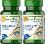 Puritan's Pride Herbavision with Lutein and Bilberry 60 Softgels 2 Bottles