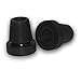 Millennial Medical In-Motion High Quality Durable Rubber Articulating Crutch Tips - Set of 2 | Black