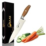 Chefs Knife - Osaak - Pro 8-inch silver kitchen Chef Knife stainless steel professional cool Sharp master blade Specialty Use to Slice,Dice,Chop, Mincing Fish Meat Fruits Vegetable Bread Cake Tomato