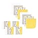 Luvable Friends Unisex Baby Super Soft Bundle Washcloths, Ducks, One Size
