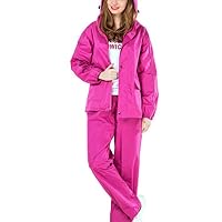 FGHYYE Raincoat Rain Pants Suit - Adult Split Raincoat Outdoor Riding Motorcycle Thickening Light Raincoat