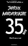 Joyeux anniversaire - 35 ans: Livre d'or à écrire - taille S - Noir (French Edition) by Maverick Teleti
