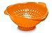 Preserve Large Colander Made from Recycled Plastic, 3.5 Quart Capacity, Orange