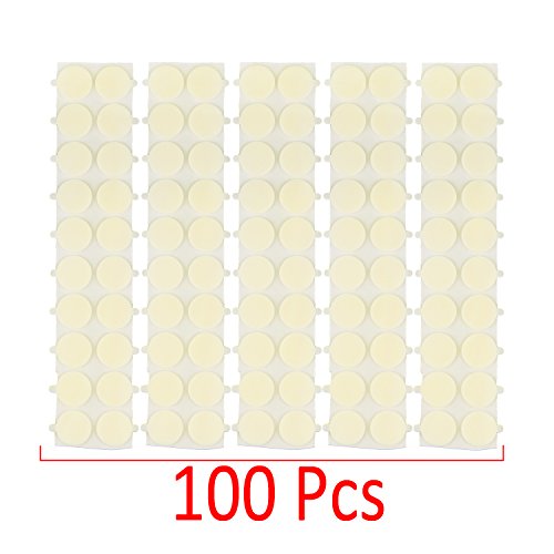Pack of 100 pcs Candle Wick Stickers - Kare & Kind retail packaging (100 pcs, white)
