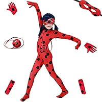 Da Mai Halloween Cosplay Ladybug Kid Costumes Chlid Little Beetle Suit （5 Piece Suite ）