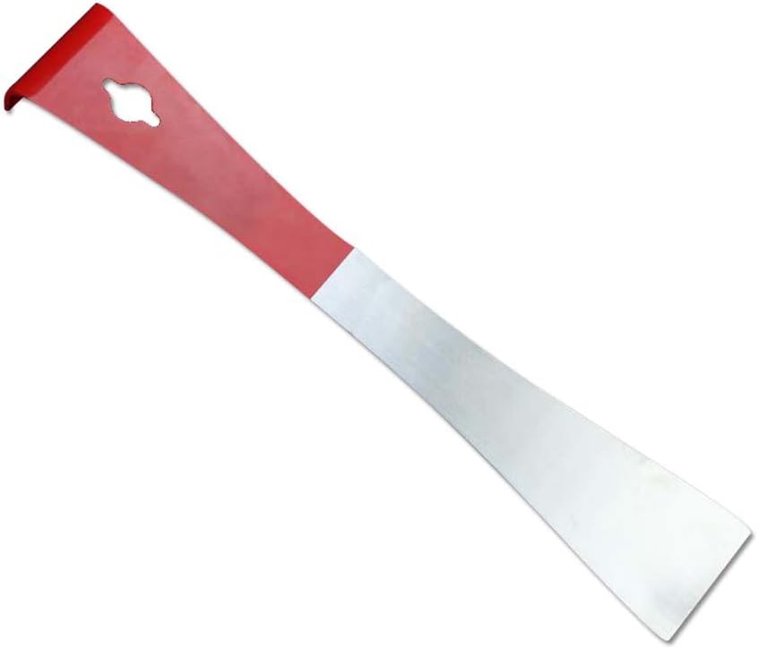 KINGLAKE 304 Stainless Steel Bee Hive Tool Scraper Beekeeping Equipment Tool for Beekeepers, Red, Flat head - Image 4