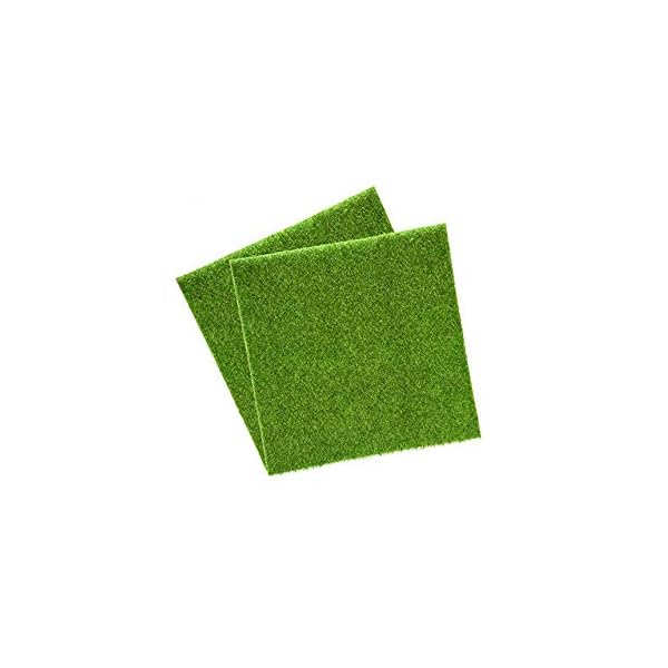 Wohlstand 2 Pcs Künstliche Rasen Gras Miniatur Garten Verzierung Kunstrasen Künstliche Rasen Simulation Mikro Landschaft…