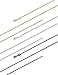LOLIAS 3 Pcs 1MM Stainless Steel Box Chain Necklace for Women Thin Necklace, 18IN-30IN