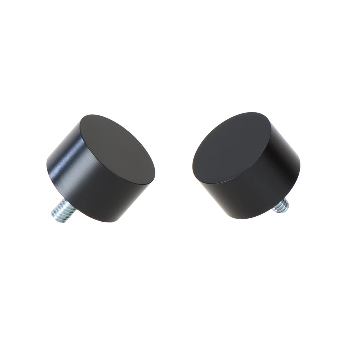 Photo 1 of Ivilon End Cap Finials for Curtain Rods of 7/8 and 1 Inch Diameter Color Black