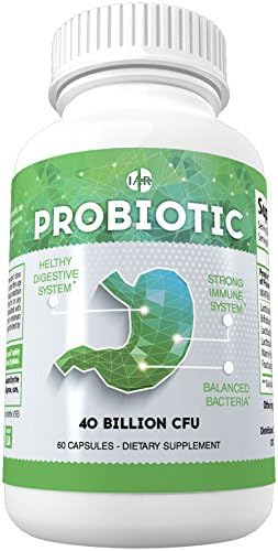 Powerful Probiotic 40 Billion CFUs - For Men &amp; Women - Immune Booster, Bloating Relief, IBS, Survives Stomach Acid - Strong &amp; Proven Delivery System - 60 Vegan Capsules, 1 Month Supply