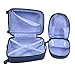 Custpromo 2 pcs ABS Kids Suitcase Lightweight Backpack Luggage Set 16