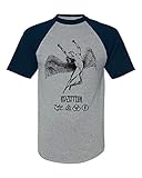 Led Zeppelin Angel Logo Baseball Tee Raglan 3/4 Sleeve T Shirt
