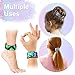 Pawliss 24 Pack Little Mermaid Magic Charm Reversible Sequin Slap Bracelets, Birthday Party Favors Supplies Gifts for Girls Kids, Pink Blue Purple