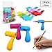 Pencil Grips,Firesara Silicone Ergonomic Writing Aid Dolphin and Handle Style Pencils Training Grip Holder for Kids Students Kindergarten Adults Right Handed The Aged Disabled Hands (9pcs)