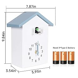 KEYPOWER Cuckoo Clock Cuckoo Wall Clock,Cuckoo Bird