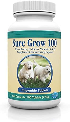 Supplement for Growing Sure Grow 100 Puppies Chewable Tablets 100ct