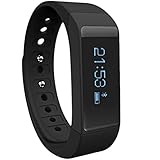 Toprime® Fitness Tracker Wearable Waterproof Smart Band with Multi-Functions Black