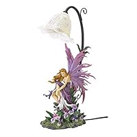 Dayanaprincess Cute New Orchid Fairy Table Lamp Figurine Statue Decor Gift Idea Long Lasting Use Magical Ornament Collection