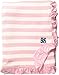 KicKee Pants Baby Essentials Print Ruffle Stroller Blanket, Lotus Stripe, One Size