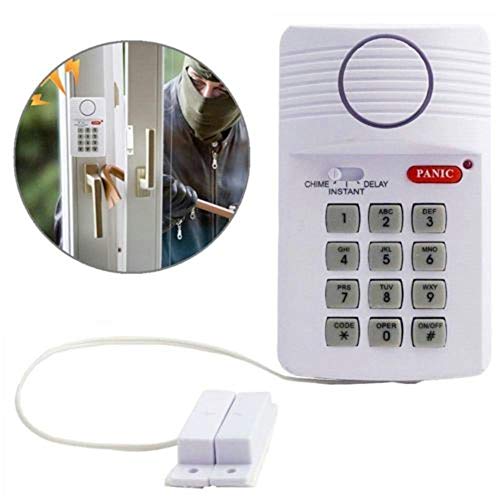 Morrivoe Wireless Security Keypad Alarm System with Panic Button Shed Garage Caravan Door Wireless Door Alarm - Thumbnail 7