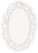 White Oval Doilies | Pack of 18| Party Supply