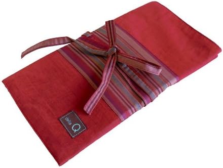 della Q Knitting Case 38-Pockets for Interchangeable Knitting Needles; 004 Red Stripes 195-1-004