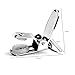 Buyless Fashion 1” Heavy Duty Metal Clips for Suspenders, Pacifiers, Bib Clips, Toy Holder Or Mitten Clips – 12 Clips