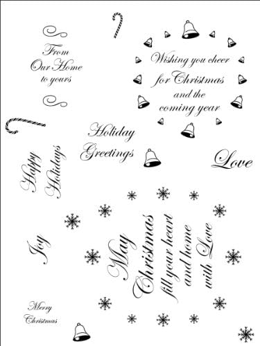 Stamping Scrapping SMS3039 Stamping Scrapping Spellbinders Matching Clear Stamps-Swirly Labels 22 Greetings