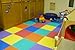 We Sell Mats Multi Color 36 Sq Ft (9 assorted tiles + borders) Foam Interlocking Anti-fatigue Exercise Gym Floor Square Trade Show Tiles