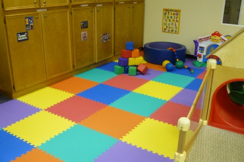 UPC 804879148159, We Sell Mats 144 Sq. Ft. (set of 36 tiles + borders) Anti-Fatige Interlocking EVA Foam Flooring-Multi-Color Tiles-Each 2&#39;x2&#39;x .375&quot; Thick