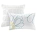Intelligent Design Comforter Set Twin, Waterfall Multi Layers Ruffle Comforter Set, Shabby Chic Preppy Bedding Set, Soft Twin Comforter Set for Teen Girls, Toss Pillow, Twin/Twin XL White 4 Piece
