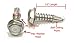 Bolt Dropper #8 x 1/2-Inch Stainless Steel TEK Screws - Pack of 100 Self Tapping Screws - Corrosion-Resistant External Hex Washer Head Screws for Wood, Metal, Wet Environments, and Outdoor Projects
